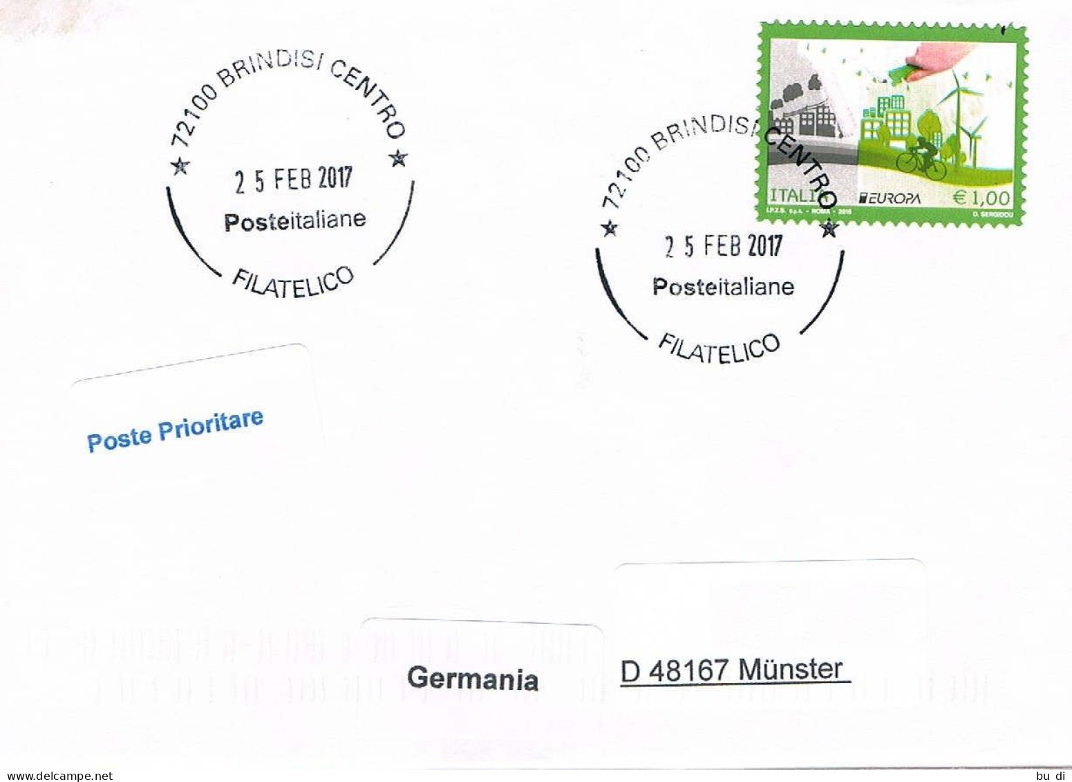 Italien Stempel Brindisi 2017 - 2011-20: Marcophilia