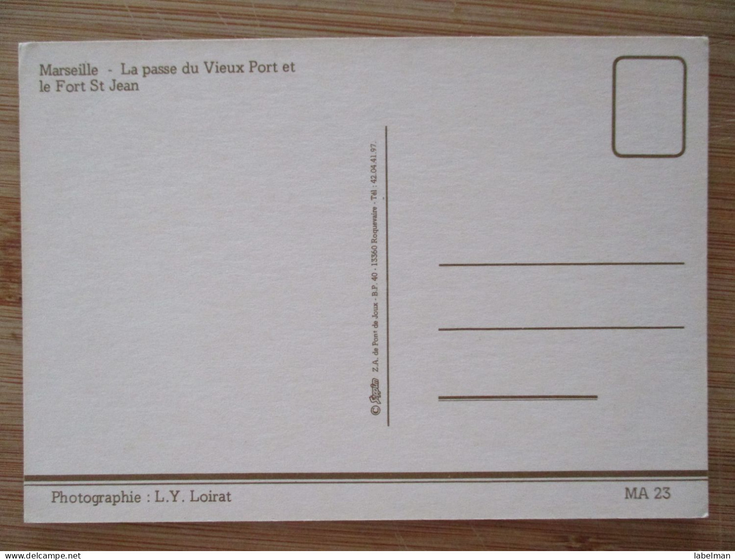 FRANCE MARSEILLE FORT SAINT JEAN VIEUX PORT CARD POSTKAART POSTCARD CARTE POSTALE POSTKARTE CARTOLINA ANSICHTSKARTE - Bressols