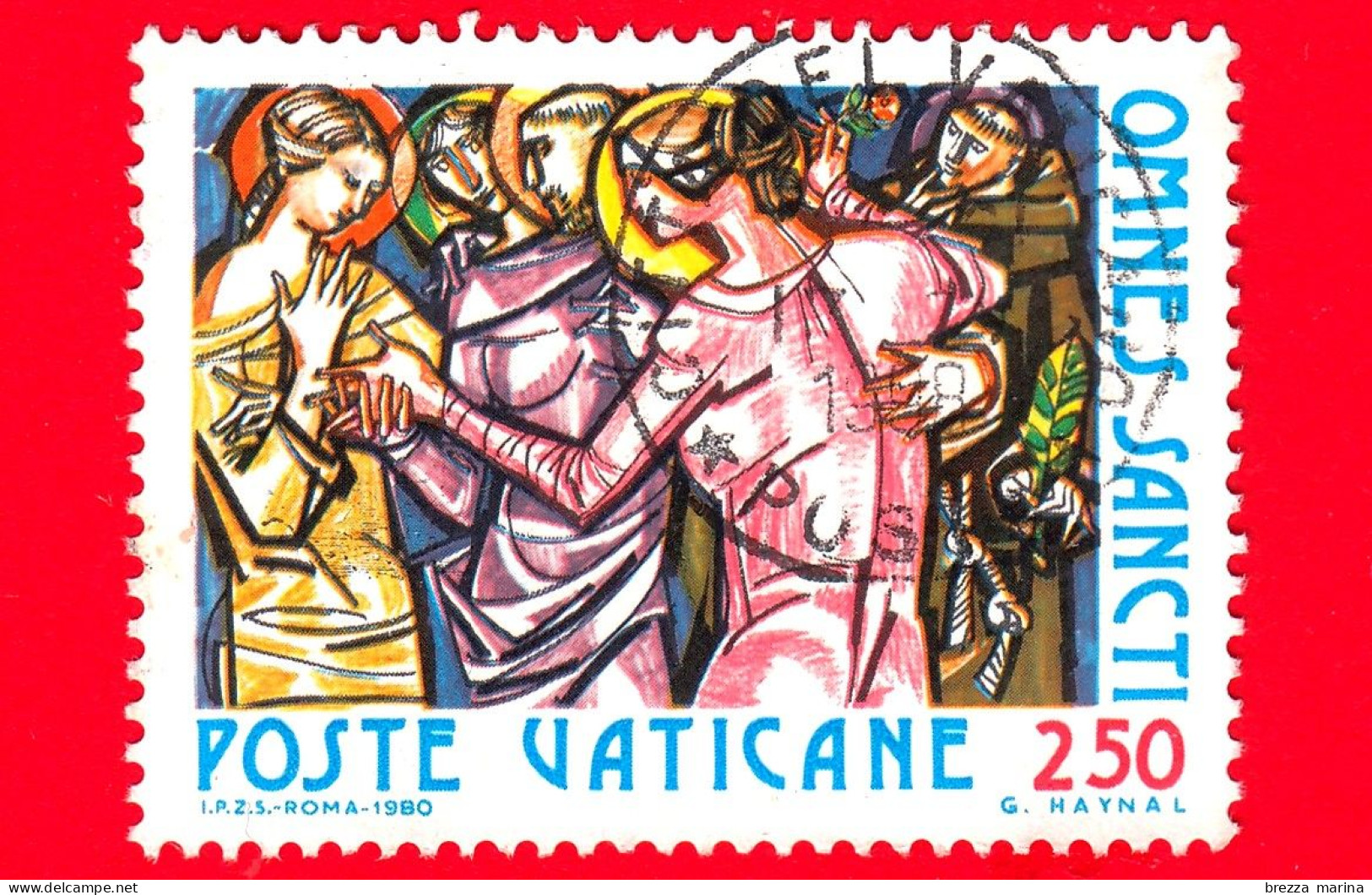 VATICANO - Usato - 1980 - Solennità Liturgica Di Ognissanti - La Comunione Dei Santi - 250 L. - Used Stamps