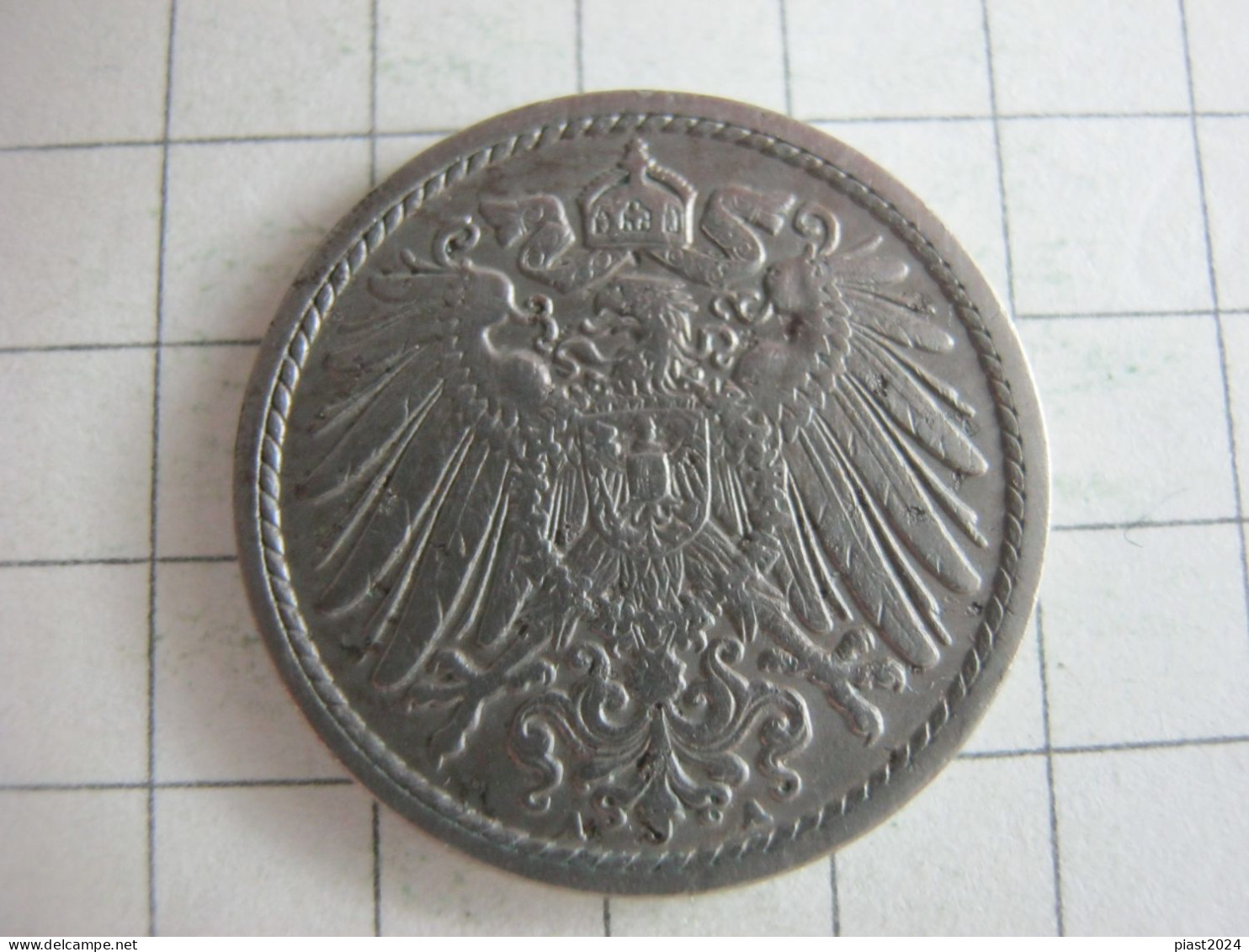 Germany 5 Pfennig 1908 A - 5 Pfennig