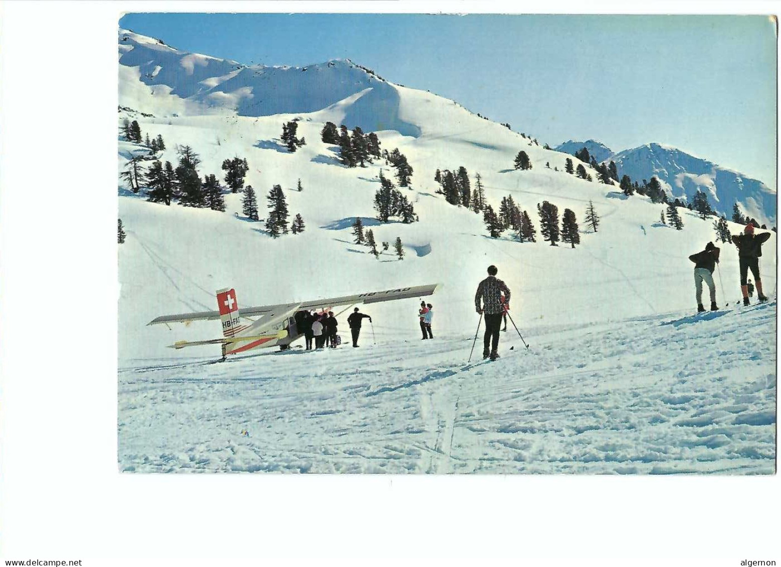 32401 - Aérodrome D'hiver Au Tracouet Haute-Nendaz-Verbier Avion Skieur 1969 - Nendaz