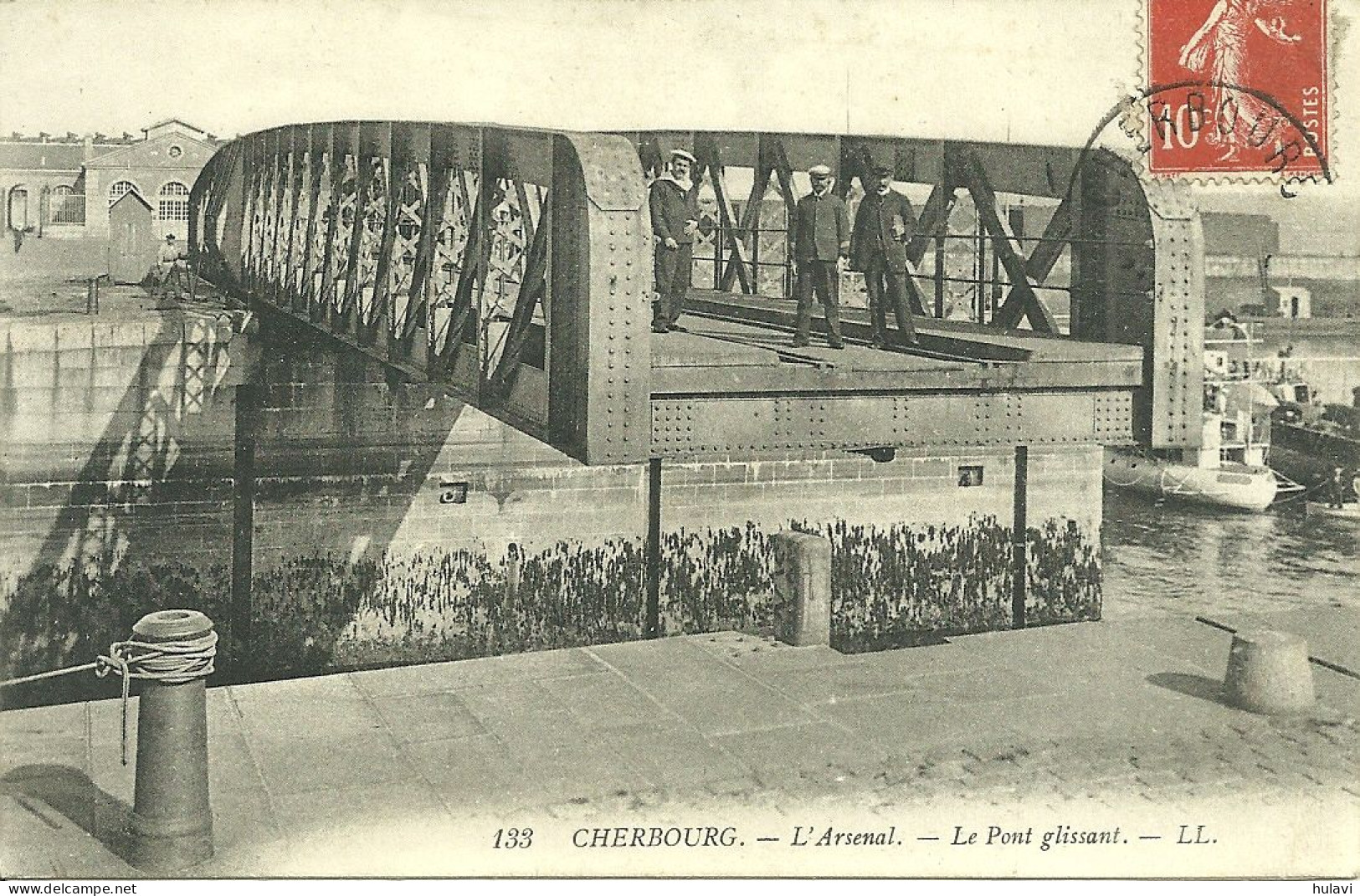 50  CHERBOURG - L' ARSENAL - LE PONT GLISSANT (ref 910) - Cherbourg