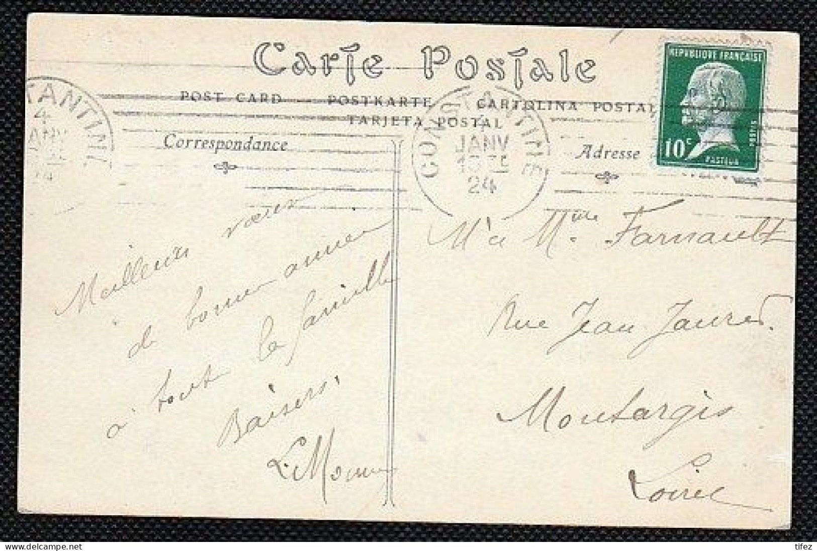 (37A)  Constantine- Hopital Civil- Ecrite En 1924 - Constantine