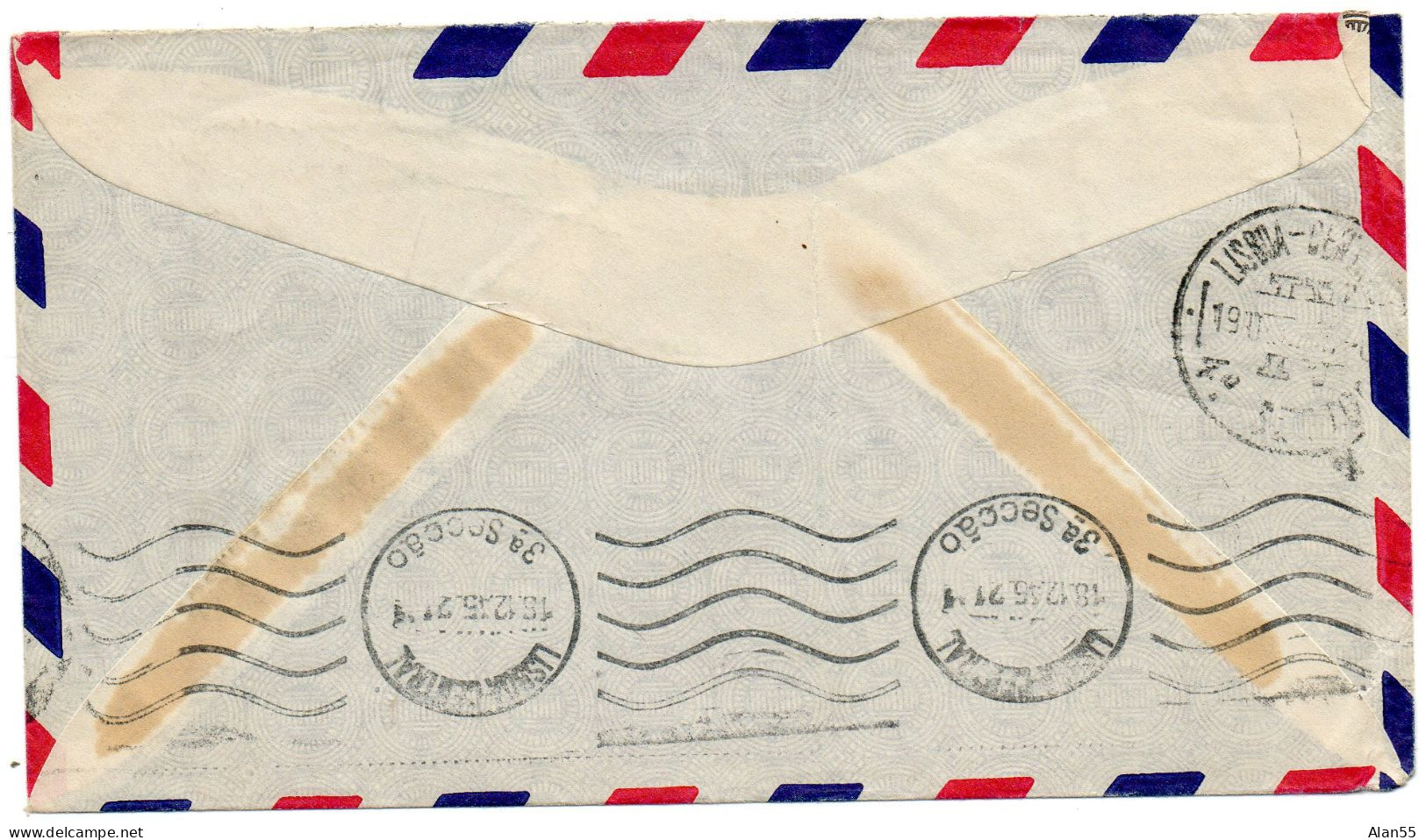 HAITI.1945. LETTRE .FRANCE PAR LISBOA.CROIX-ROUGE. - Haïti