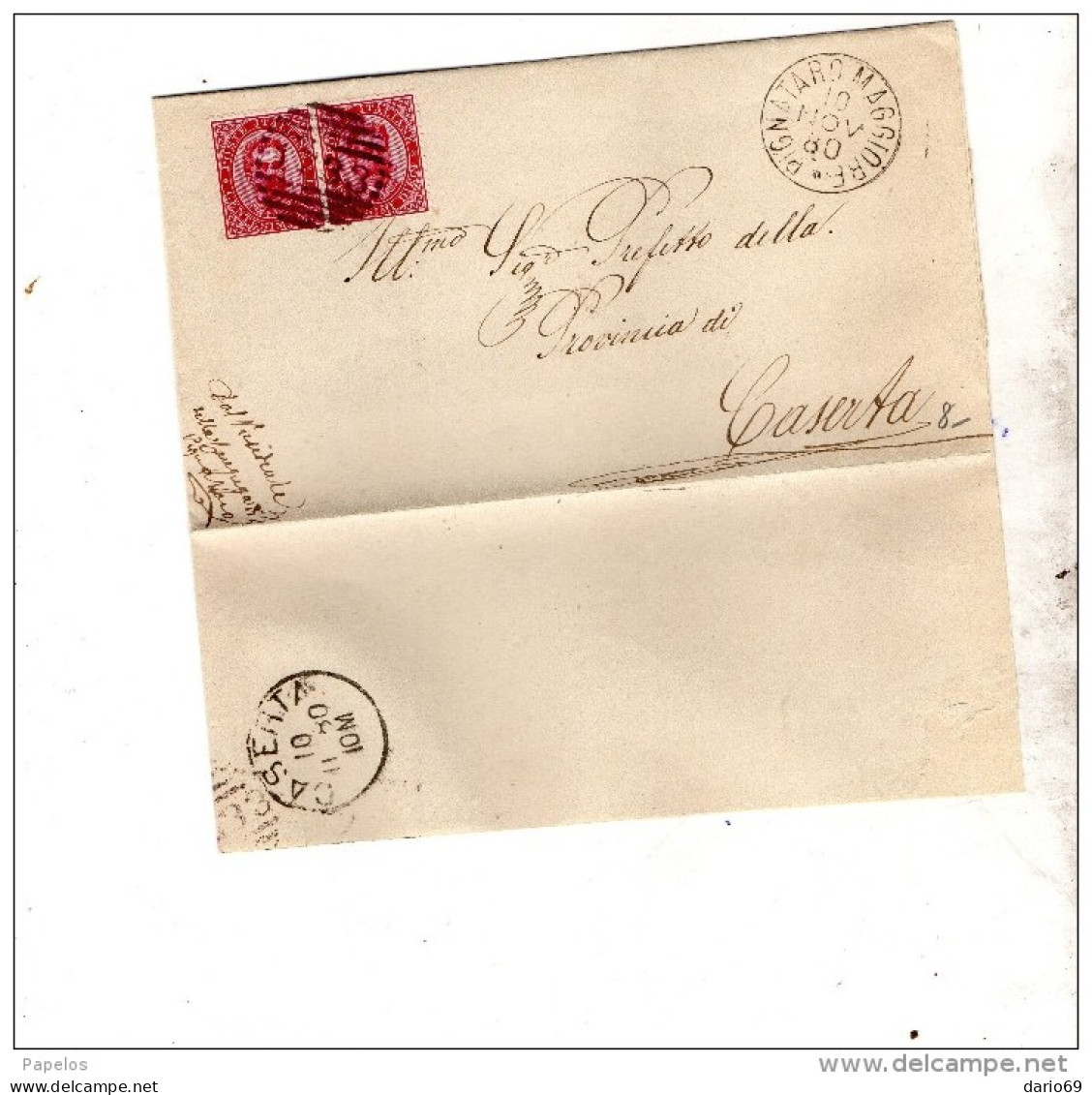 1880  LETTERA CON ANNULLO  PIGNATARO MAGGIORE CASERTA - Poststempel