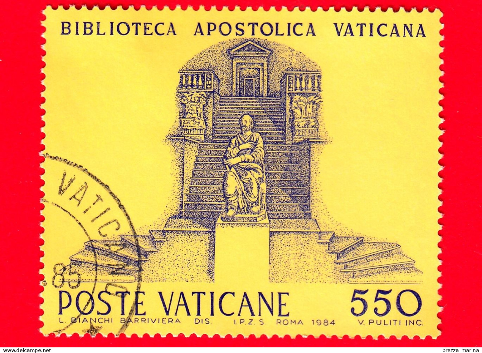 VATICANO - Usato - 1984 - Istituzioni Culturali E Scientifiche Della Santa Sede - Biblioteca Apostolica - 550 - Usati