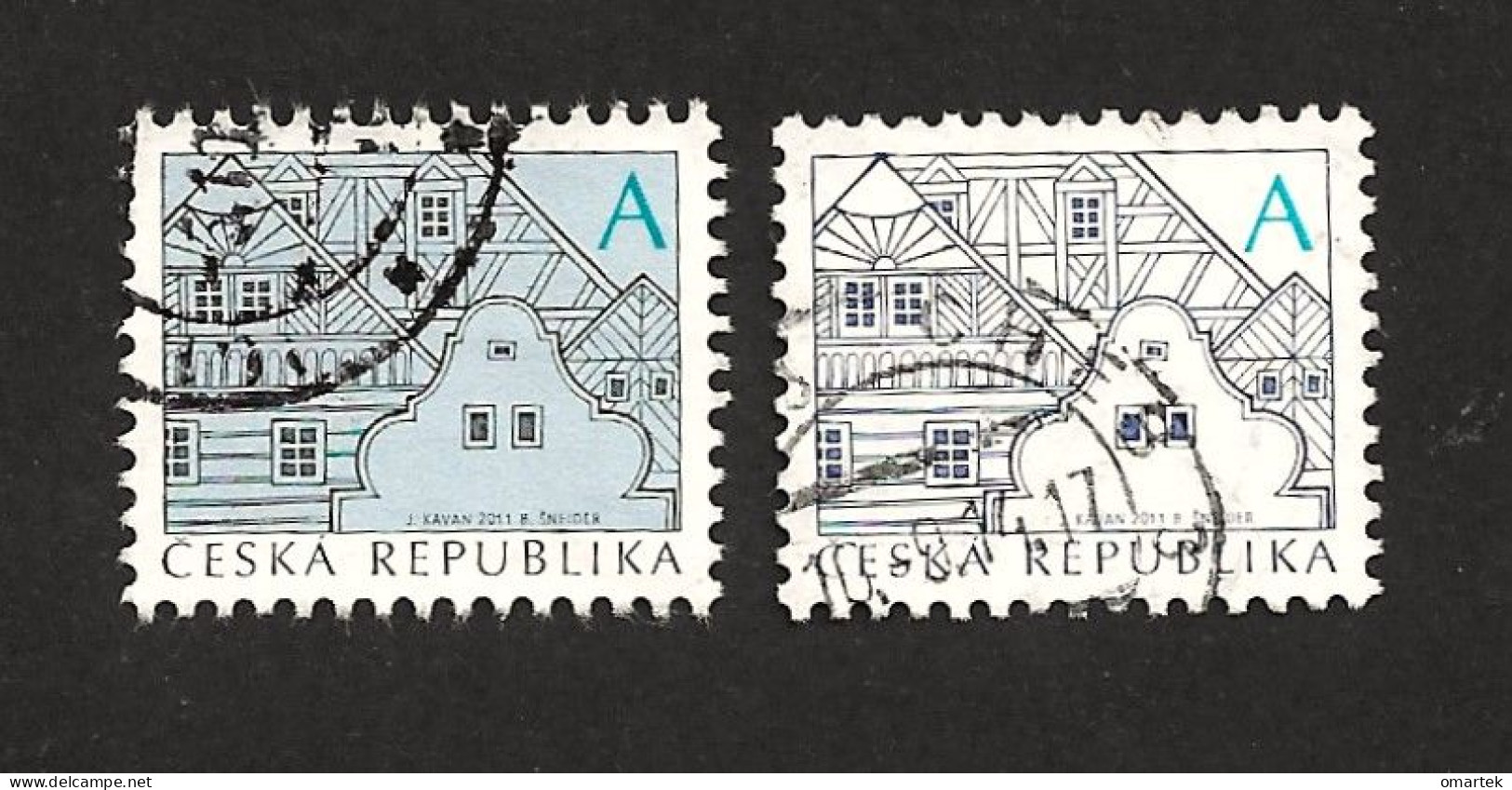 Czech Republic 2012 ⊙ Mi 673, 752 Sc 3491 Folk Architecture A. Volksarchitektur. Tschechische Republik C5 - Usati