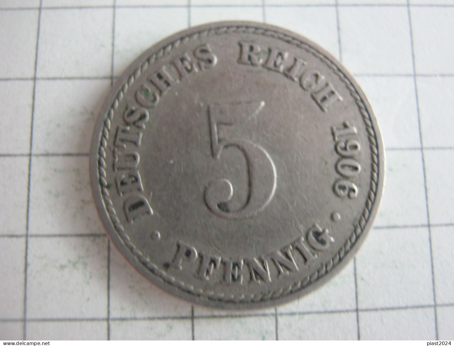 Germany 5 Pfennig 1906 A - 5 Pfennig