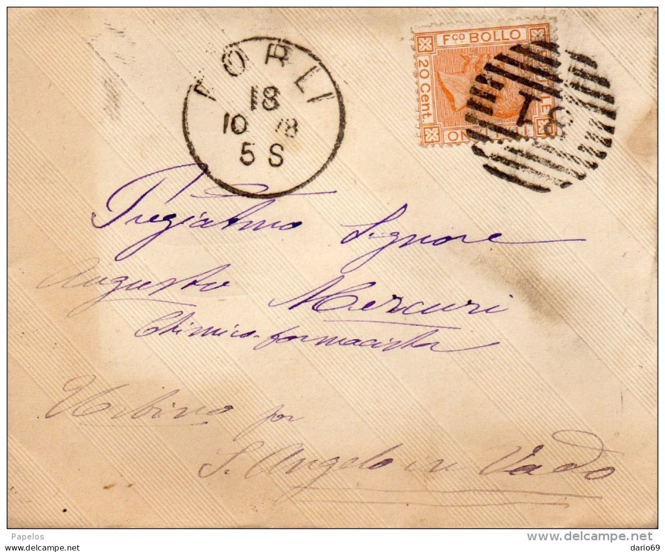 1878  LETTERA CON ANNULLO FORLI' - Storia Postale