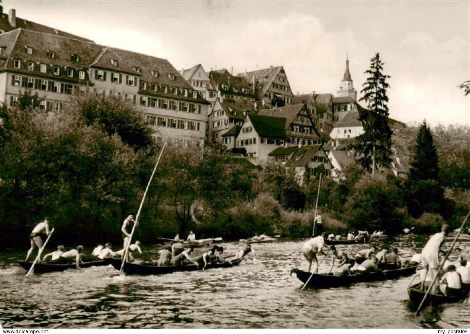 73885084 Tuebingen Stocherkahnrennen Der Studenten Auf Dem Neckar Tuebingen - Tuebingen