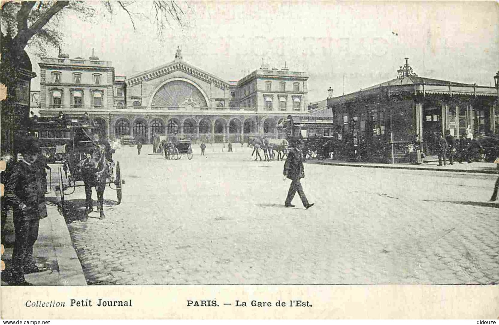 75 - Paris - Gare De L'Est - Animée - CPA - Voir Scans Recto-Verso - Metro, Estaciones