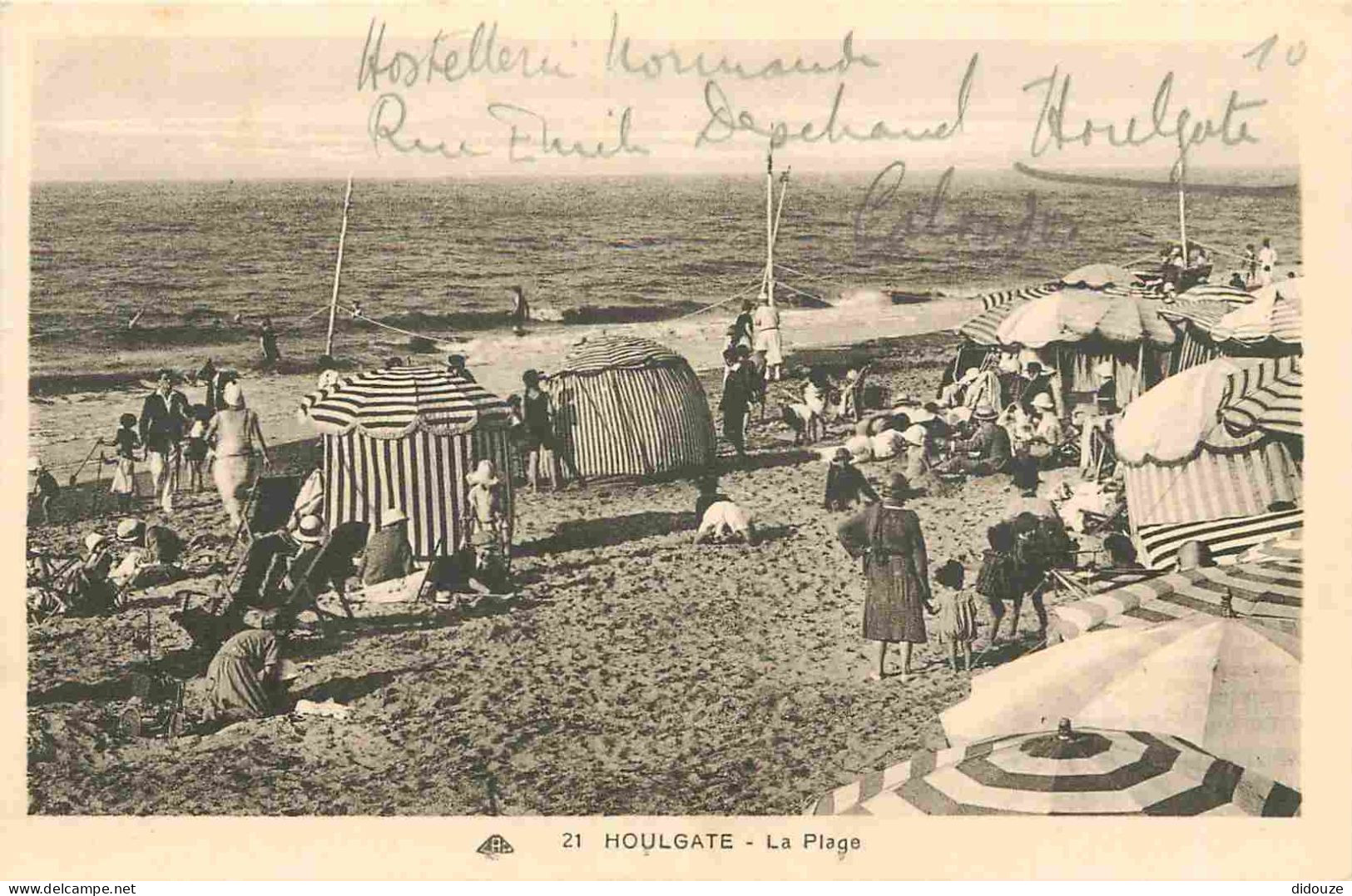 14 - Houlgate - La Plage - Animée - Scènes De Plage - Correspondance - CPA - Voyagée En 1934 - Voir Scans Recto-Verso - Houlgate