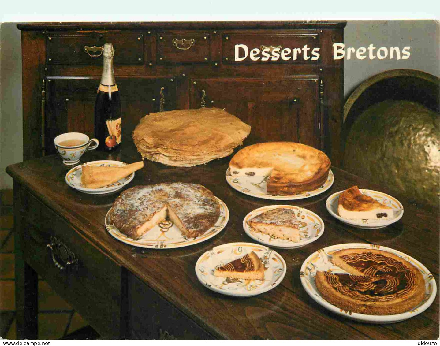 Recettes De Cuisine - Desserts Bretons - Gastronomie - CPM - Voir Scans Recto-Verso - Recipes (cooking)