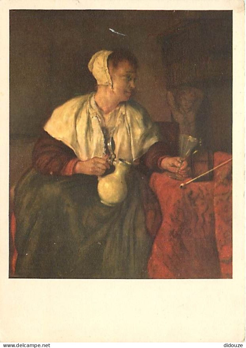 Art - Peinture - Gabriel Metsu - Une Femme Hollandaise - Carte De La Loterie Nationale - CPM - Voir Scans Recto-Verso - Malerei & Gemälde