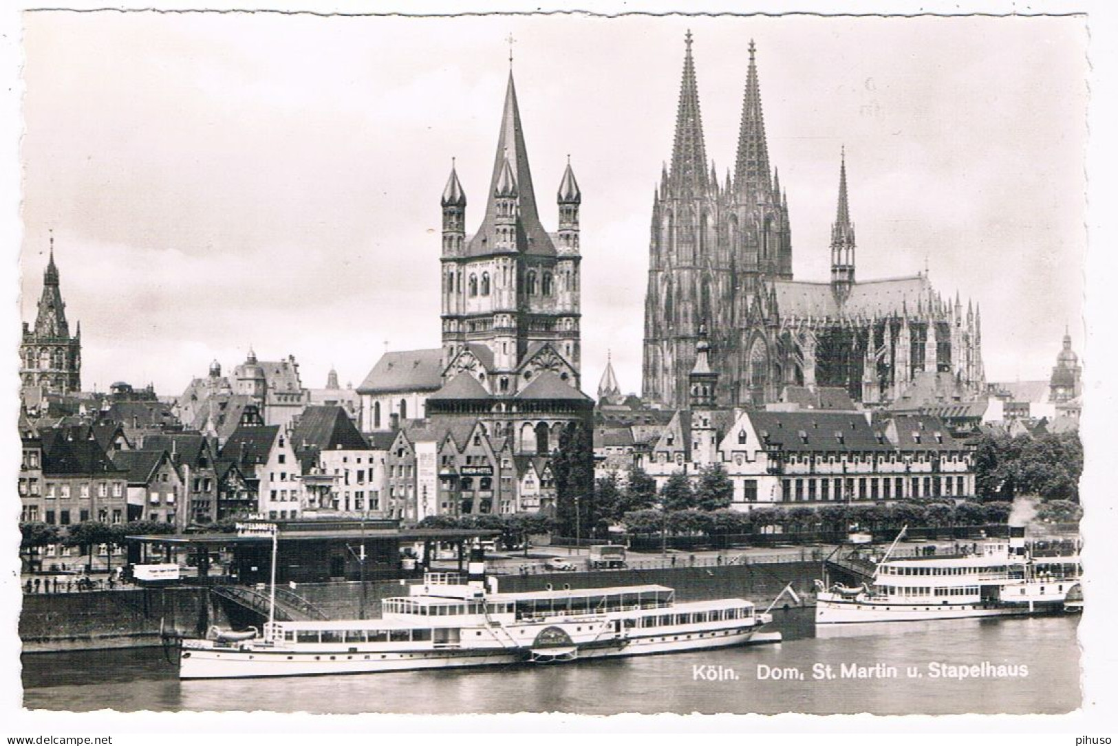 D-17047  KÖLN : Dom ( Mit Raderbooten) - Koeln