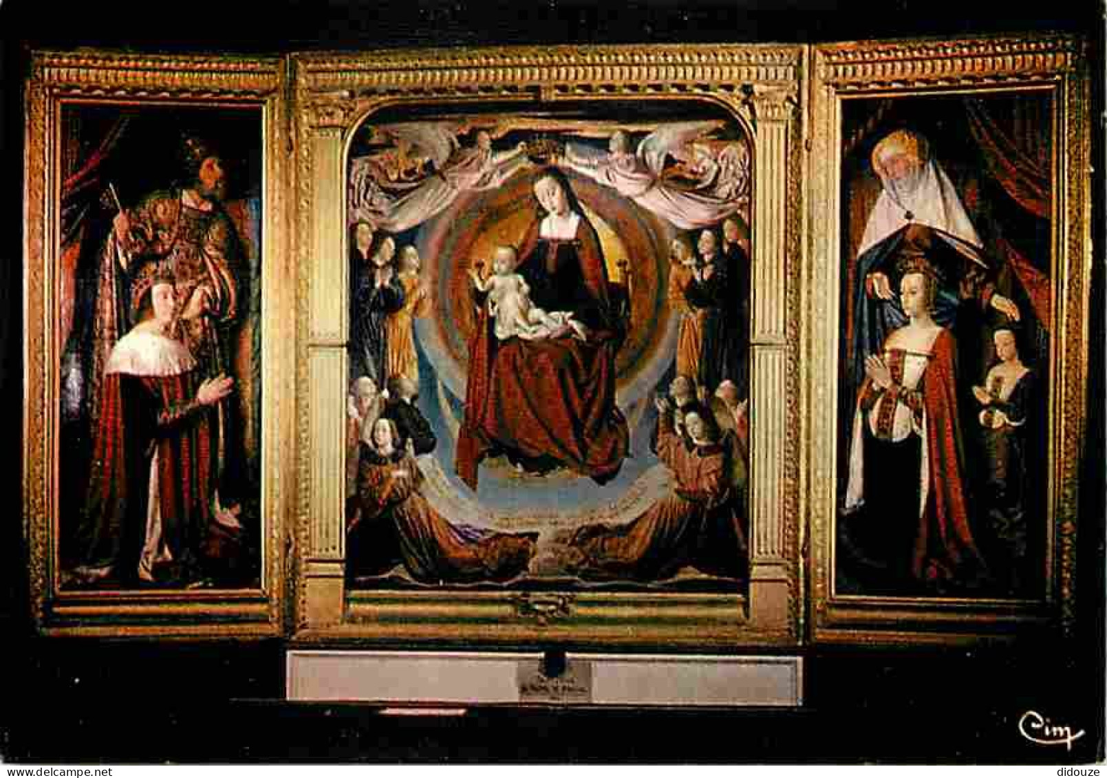 Art - Peinture Religieuse - Moulins - Célèbre Triptyque De La Fin Du 15e Siècle - Chef D'oeuvre Du Maitre De Moulins - C - Pinturas, Vidrieras Y Estatuas