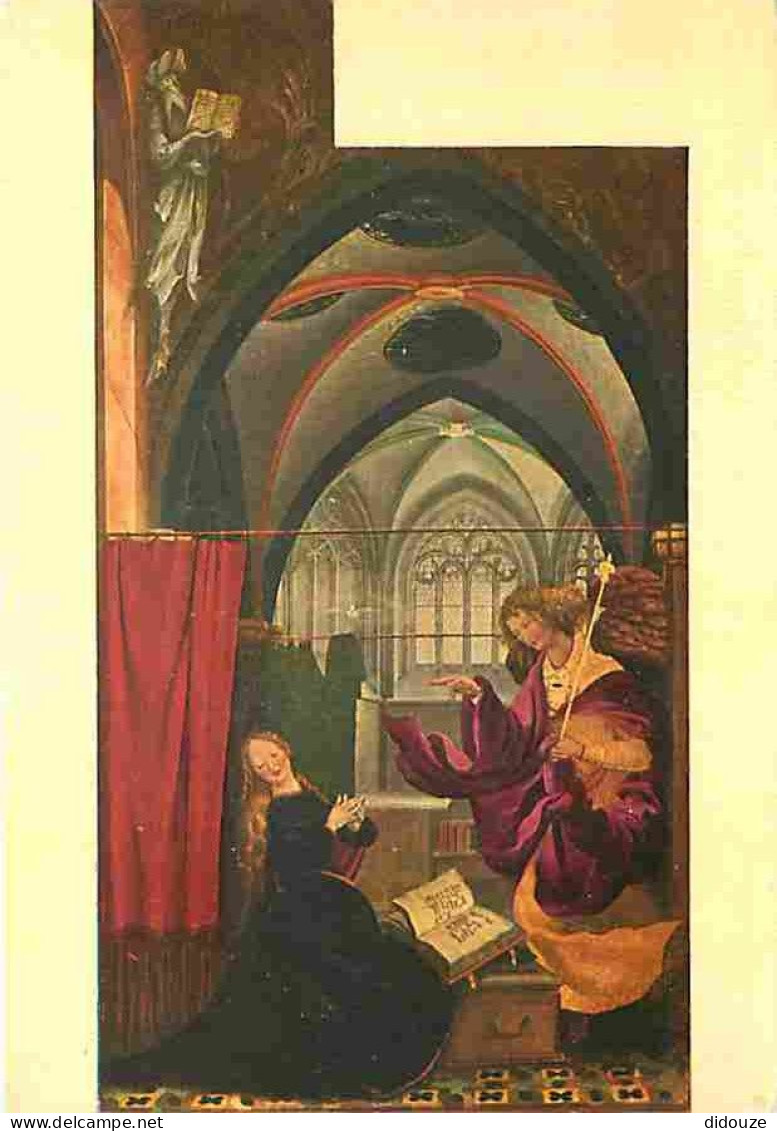 Art - Peinture Religieuse - Mathias Nithart Grunewald - Rétable D'Issenheim - L'Annonciation - CPM - Voir Scans Recto-Ve - Paintings, Stained Glasses & Statues