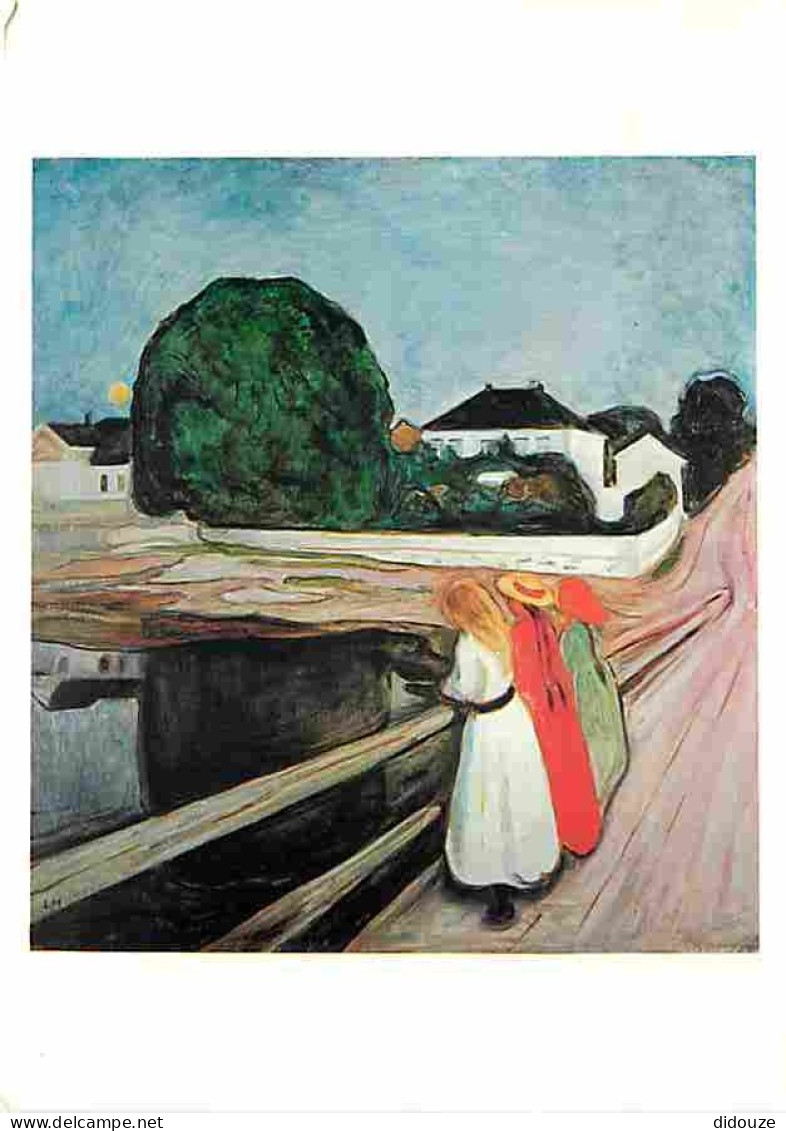 Art - Peinture - Edvard Munch - Pikene Pa Bryggen - CPM - Voir Scans Recto-Verso - Pintura & Cuadros