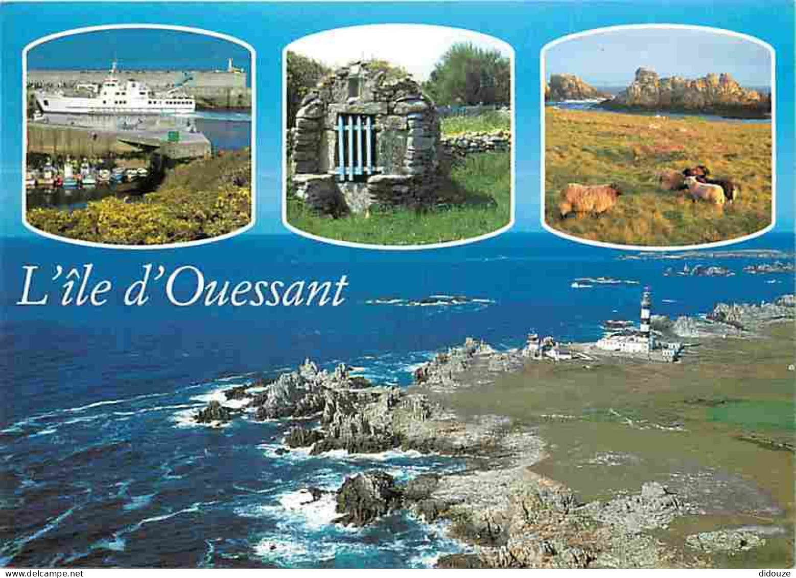 29 - Ile D'Ouessant - Multivues - Moutons - Bateaux - Flamme Postale - Voir Scans Recto Verso  - Ouessant