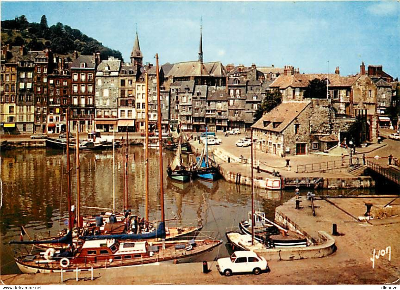 14 - Honfleur - La Lieutenance, Le Bassin Et Le Quai Sainte-Catherine - Automobiles - Bateaux - Carte Neuve - CPM - Voir - Honfleur