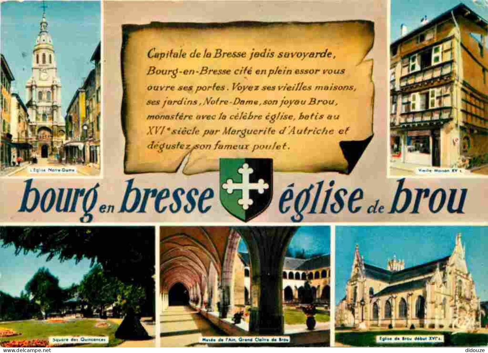 01 - Bourg En Bresse - Eglise De Brou - Intérieur De L'Eglise De Brou - Multivues - Multivues - CPM - Voir Scans Recto-V - Brou - Chiesa