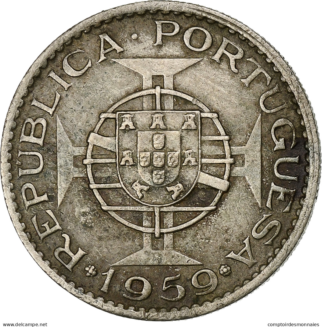 Inde Portugaise, 3 Escudos, 1959, Cupro-nickel, TTB, KM:34 - Portugal