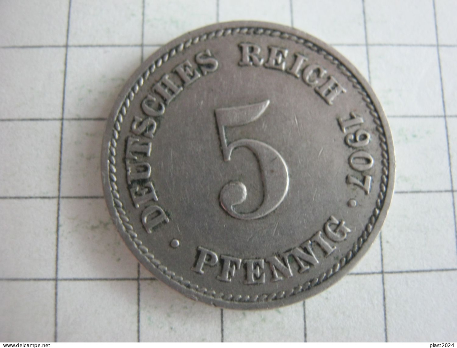 Germany 5 Pfennig 1907 J - 5 Pfennig