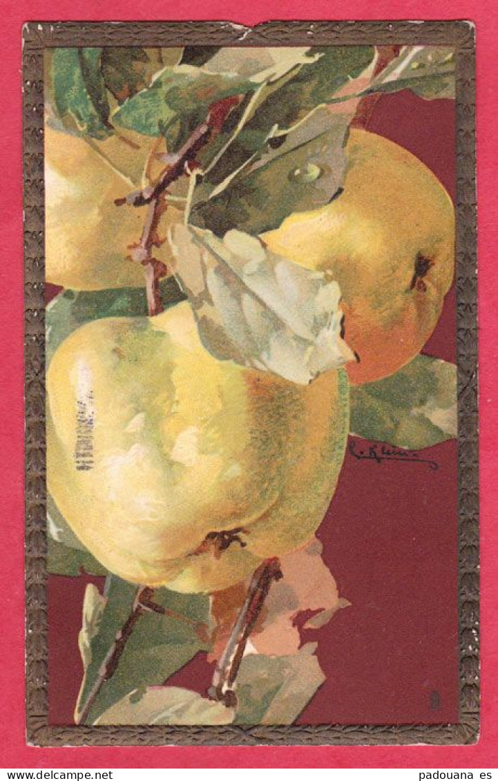 AD410 FANTAISIES C. KLEIN POMMES FRUITS ENTOURAGE GAUFRE RAPHAEL TUCK - REF:AD410 - Frauen