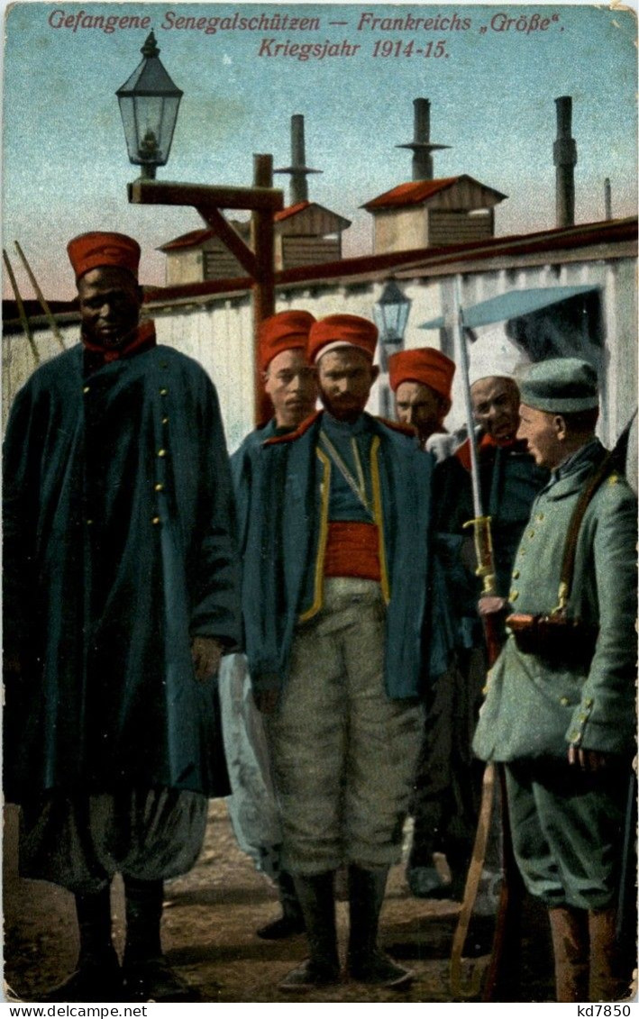 Gefangene Senegalschützen - Oorlog 1914-18