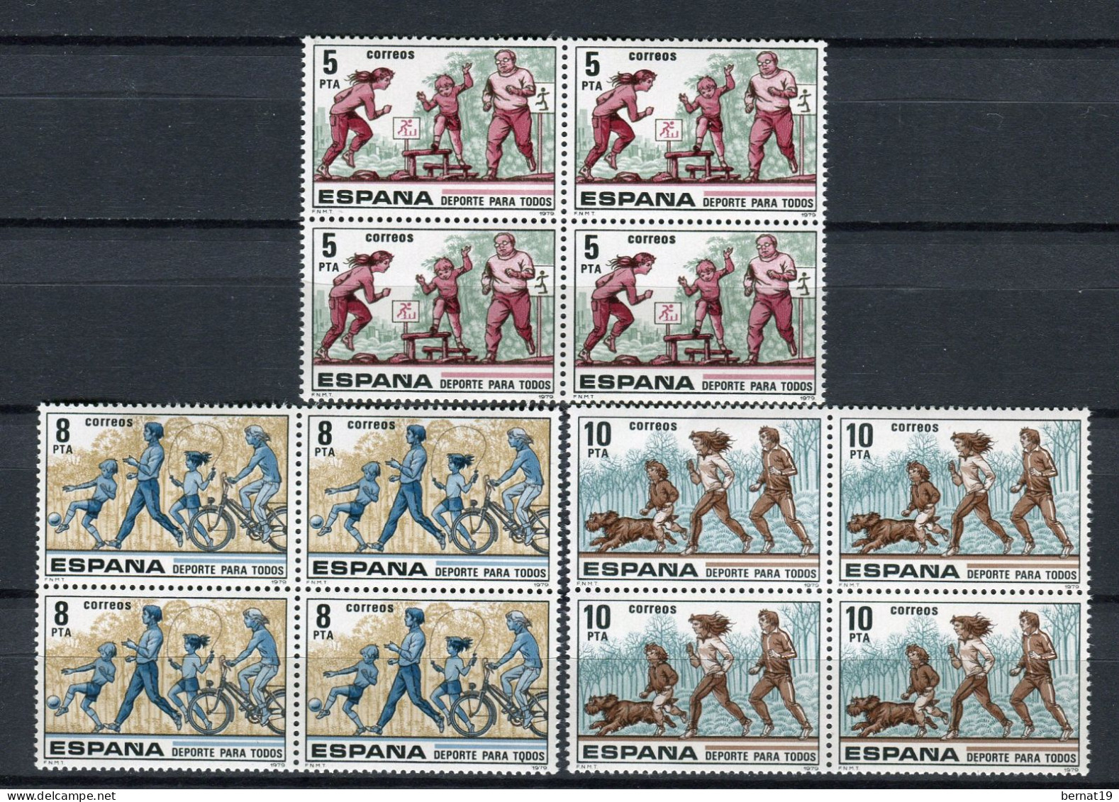 España 1979 Completo X 4 (en Bloques De 4) ** MNH. - Annate Complete