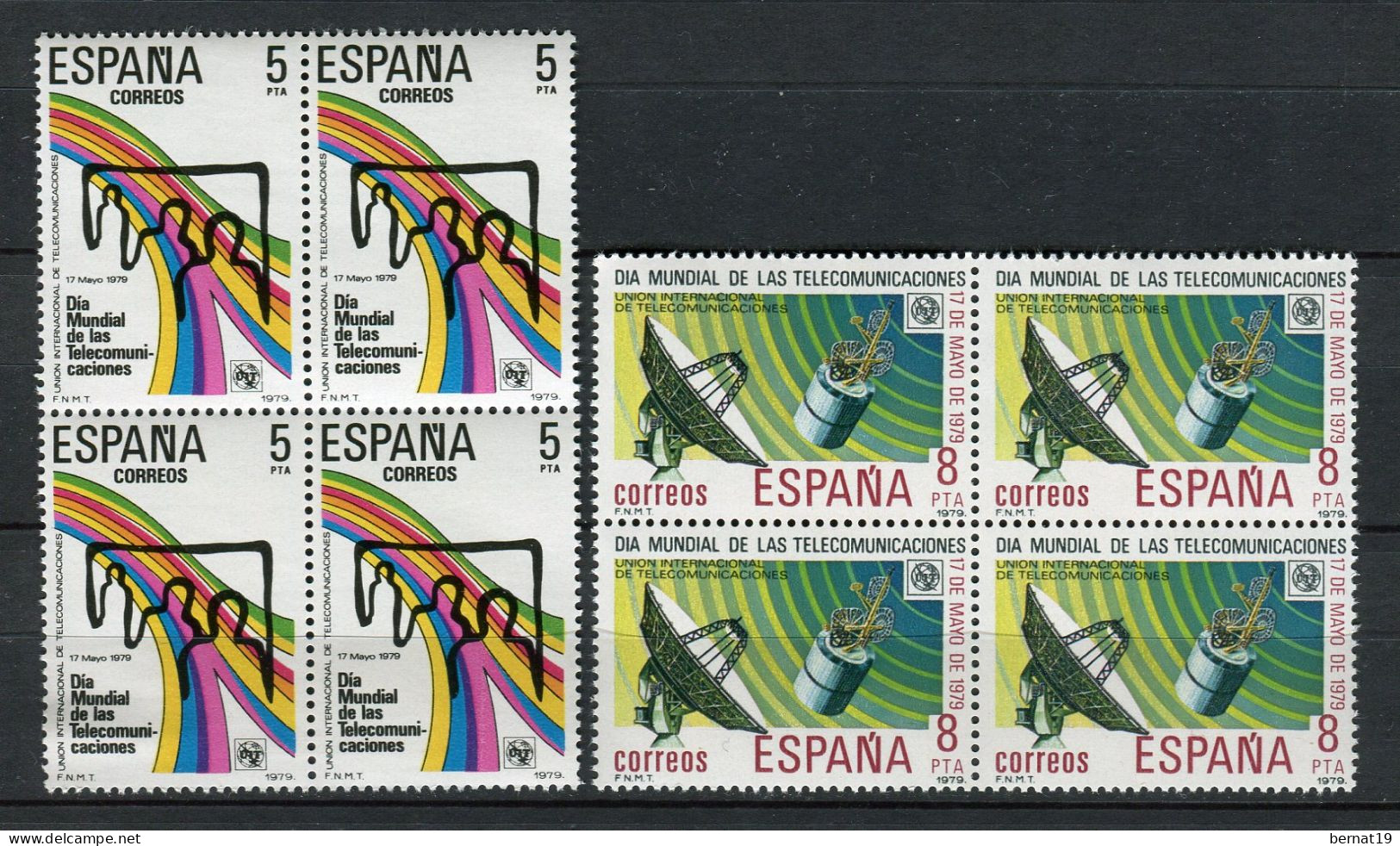 España 1979 completo x 4 (en bloques de 4) ** MNH.