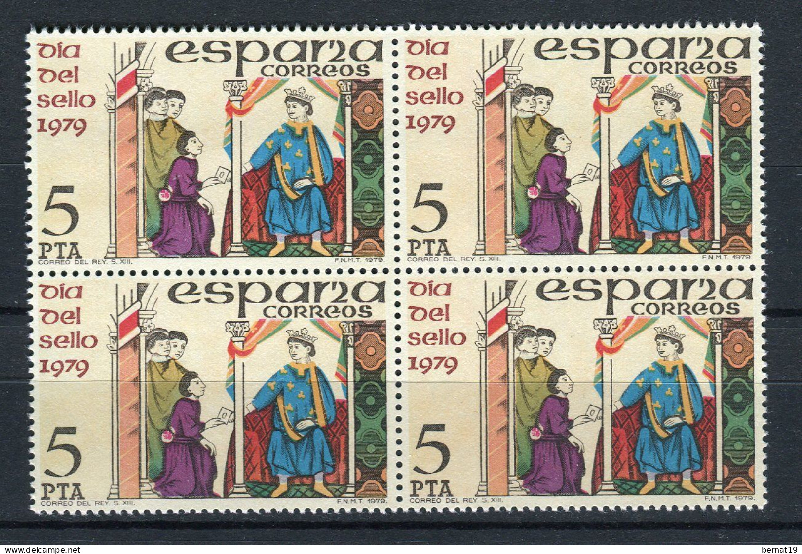 España 1979 completo x 4 (en bloques de 4) ** MNH.