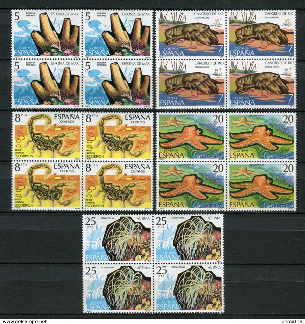 España 1979 completo x 4 (en bloques de 4) ** MNH.