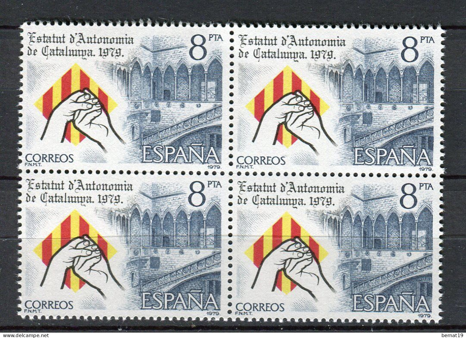 España 1979 completo x 4 (en bloques de 4) ** MNH.