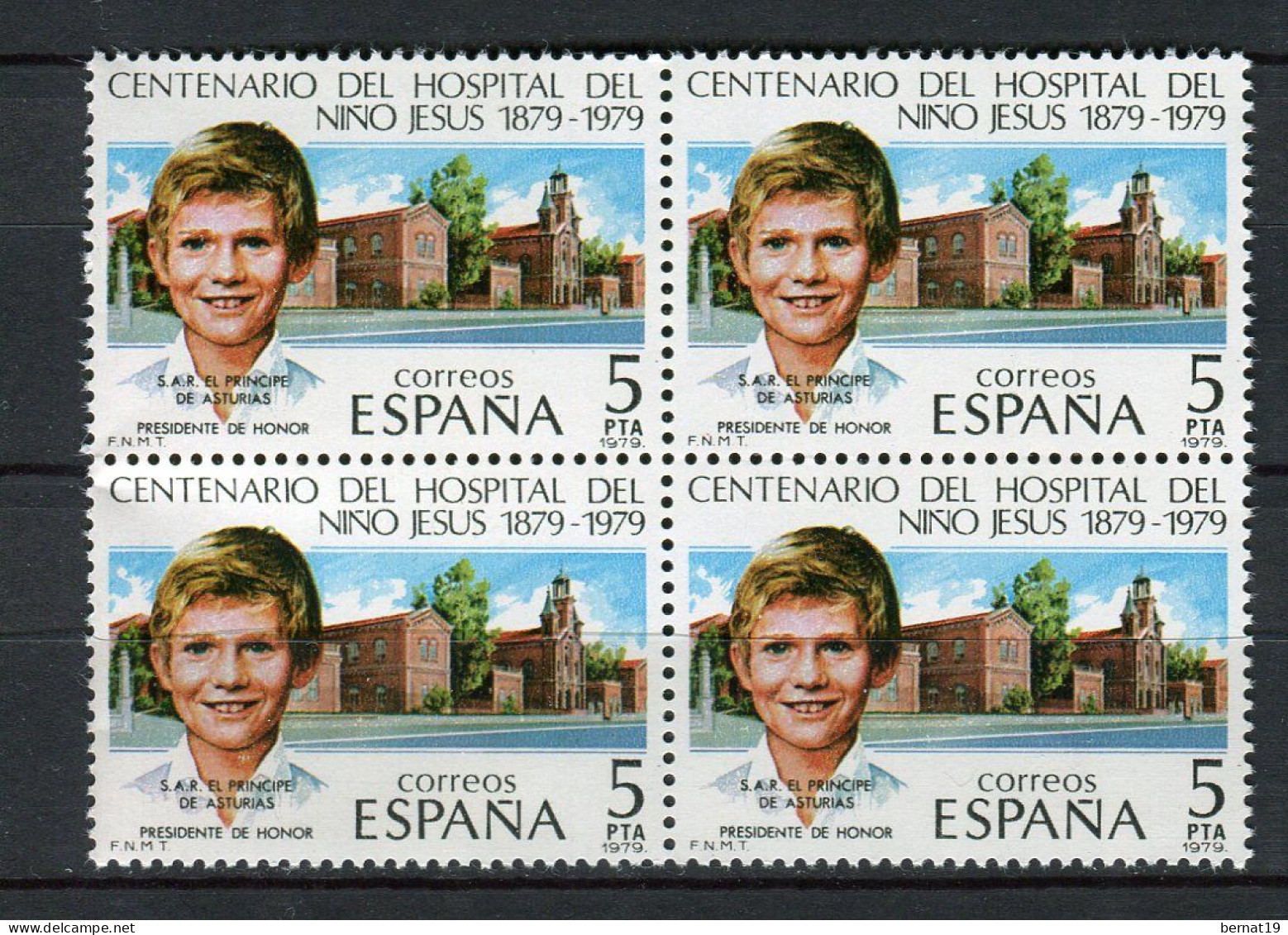 España 1979 completo x 4 (en bloques de 4) ** MNH.