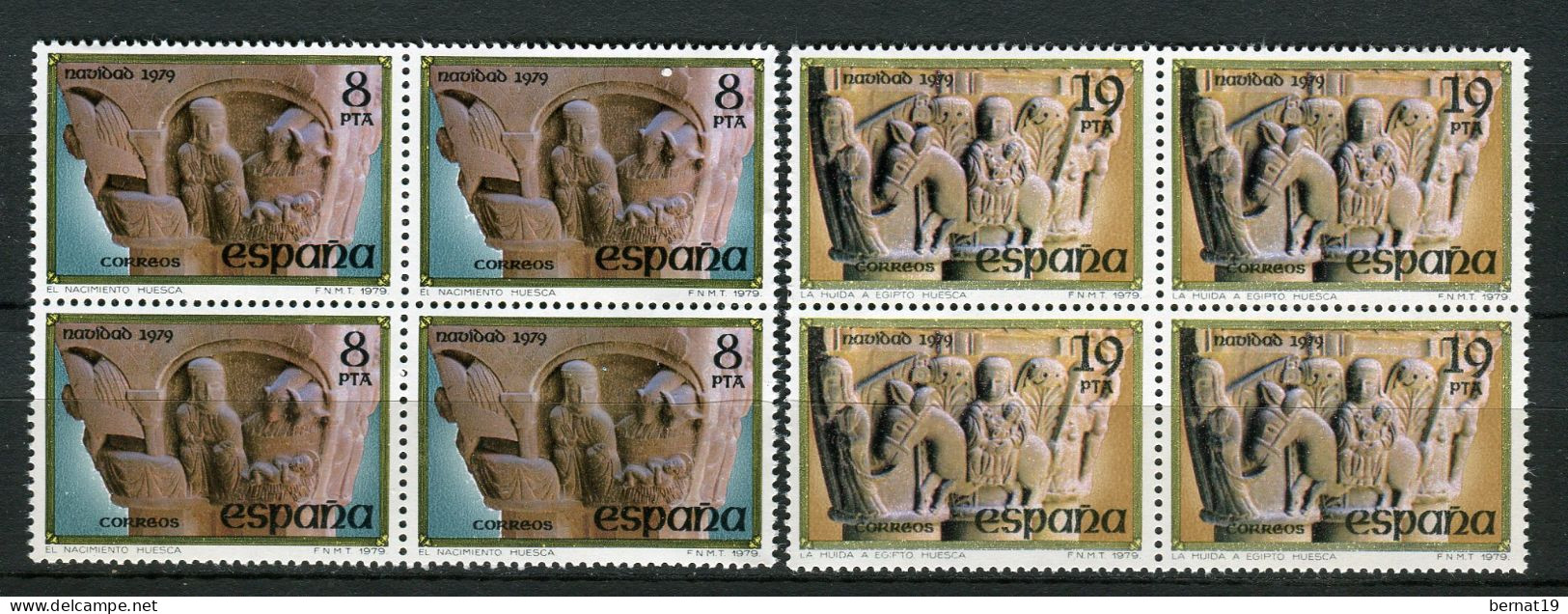 España 1979 completo x 4 (en bloques de 4) ** MNH.