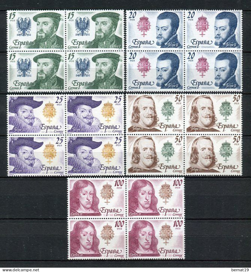 España 1979 completo x 4 (en bloques de 4) ** MNH.