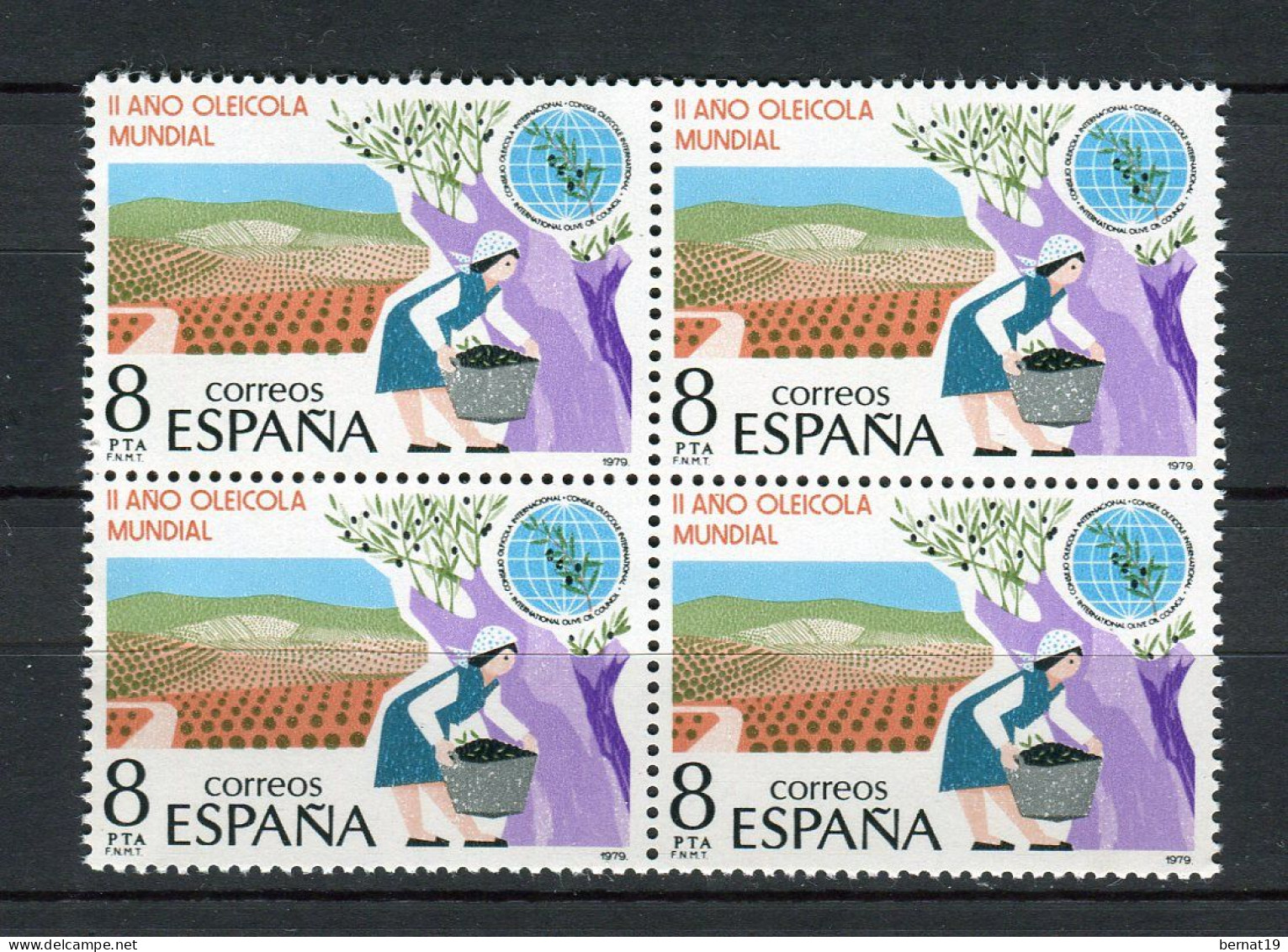 España 1979 completo x 4 (en bloques de 4) ** MNH.