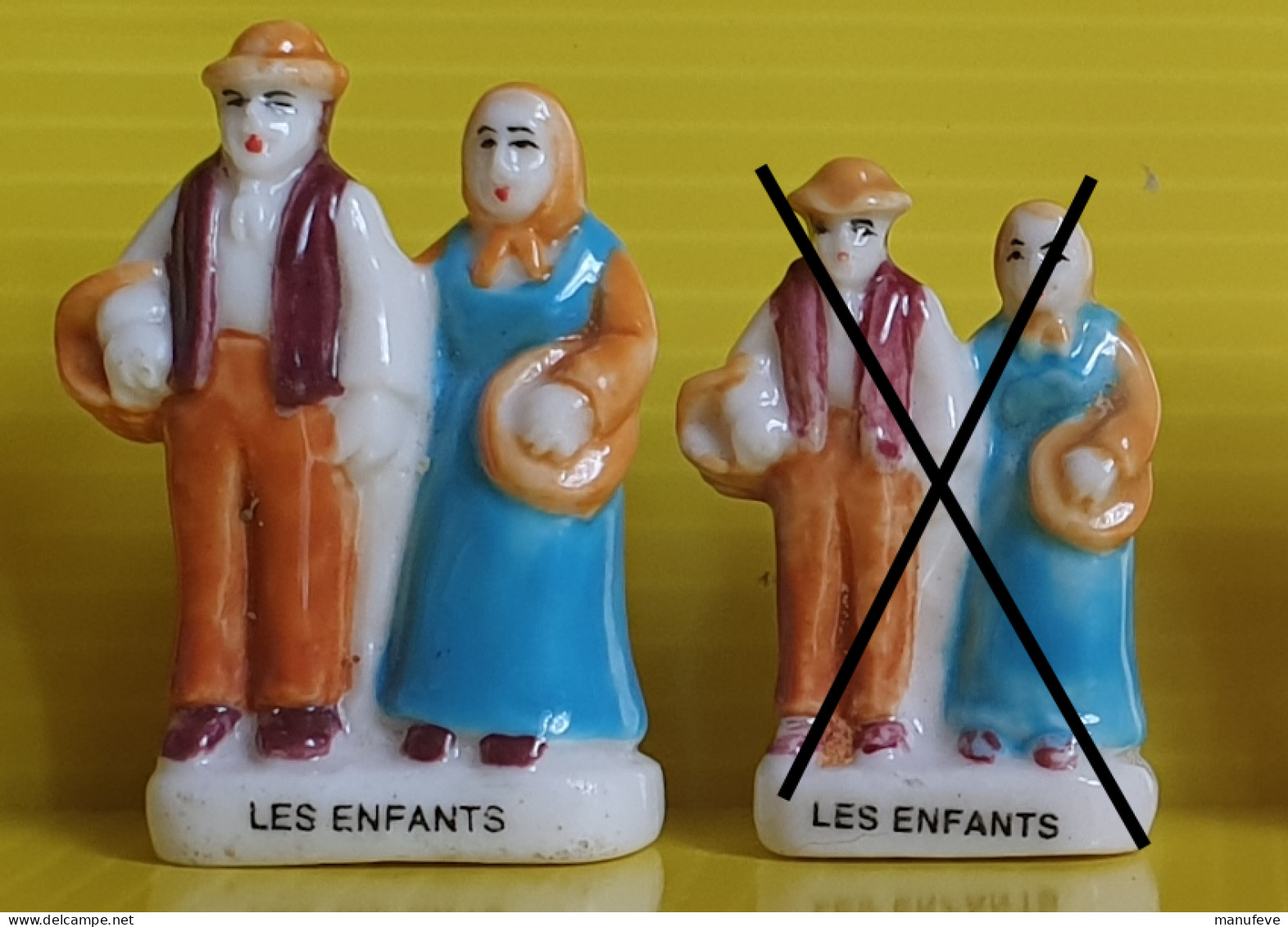 Fève Santon De  Crèche  - Les Enfants - Grand Modèle - Santons