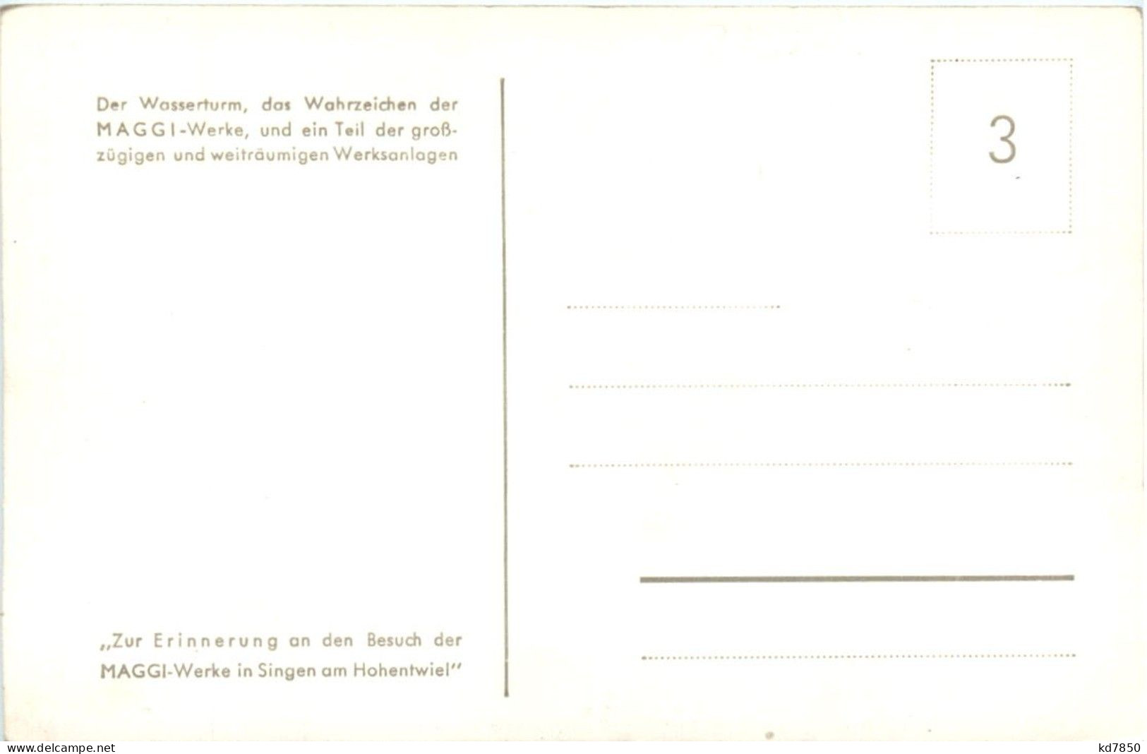 Singen - Maggi Werke - Singen A. Hohentwiel