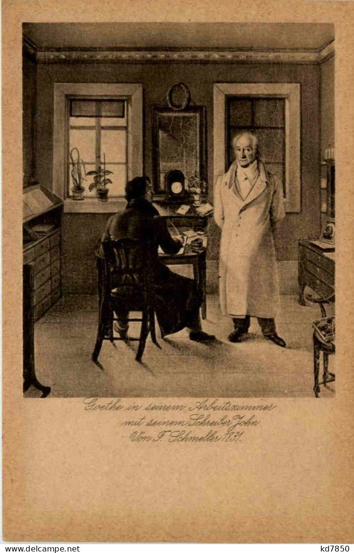 Goethe In Seinem Arbeitszimmer - Ecrivains