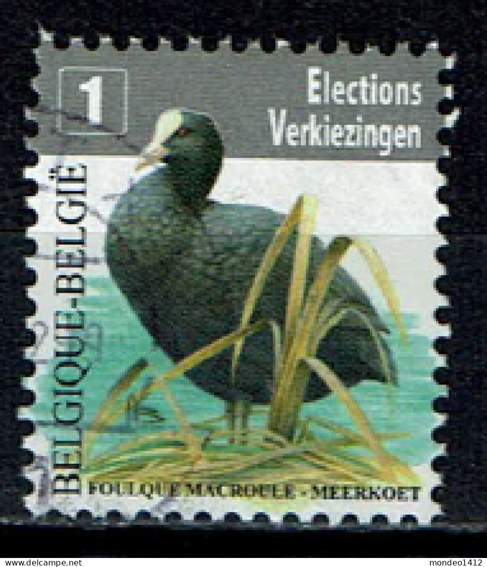 België OBP 4042 - Vogel Meerkoet, Foulque Macroule, Verkiezingszegel - Used Stamps