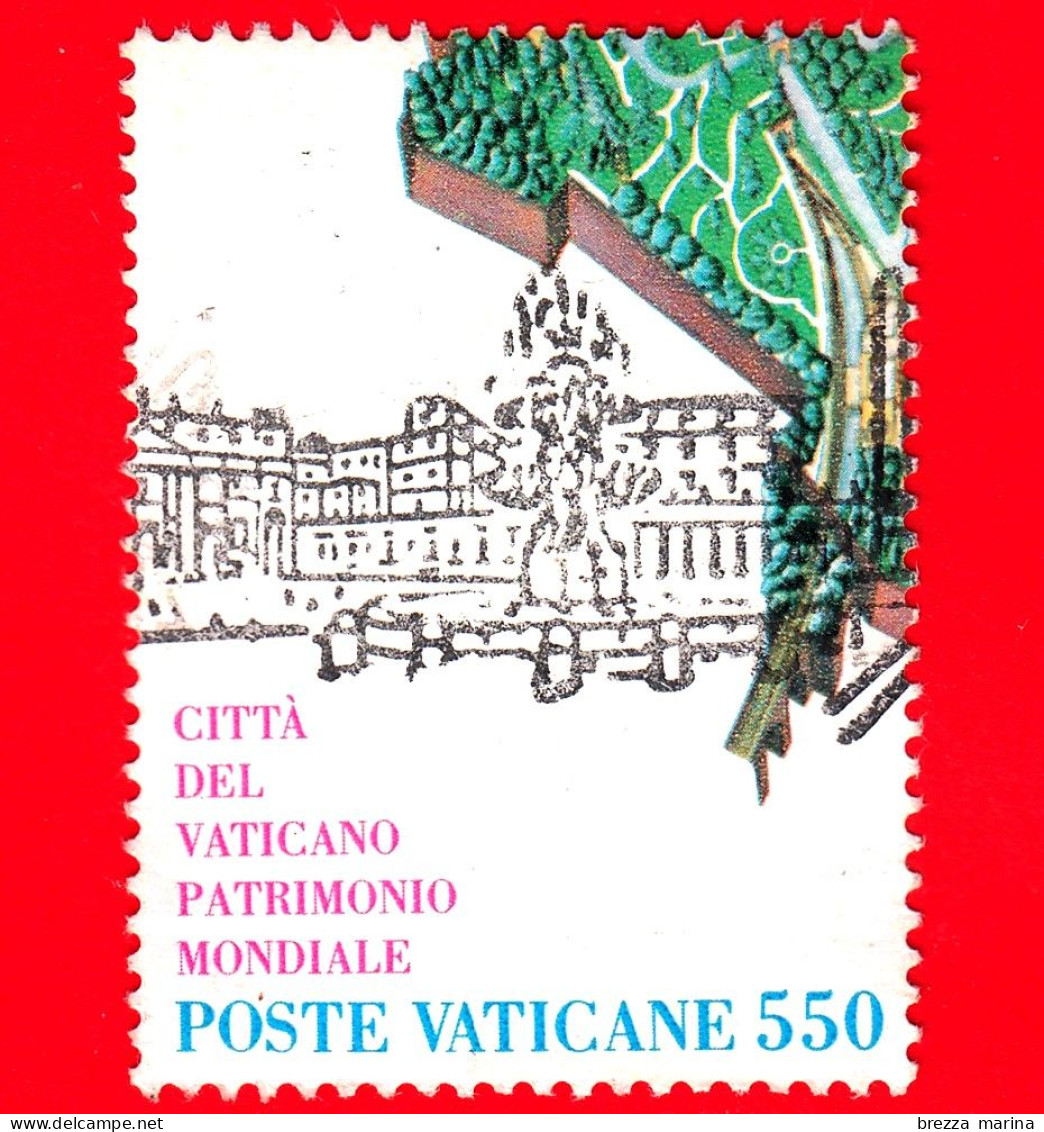 VATICANO  - Usato - 1986 - Città Del Vaticano Patrimonio Mondiale - Città Del Vaticano - 550 - Usados