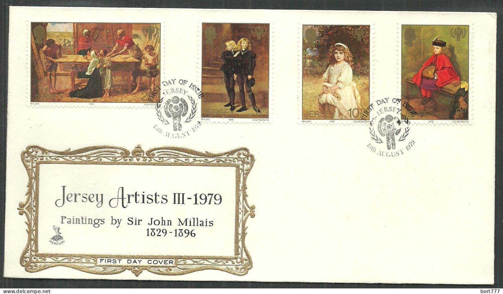 JERSEY 1979 FDC COVER - Painting - Jersey