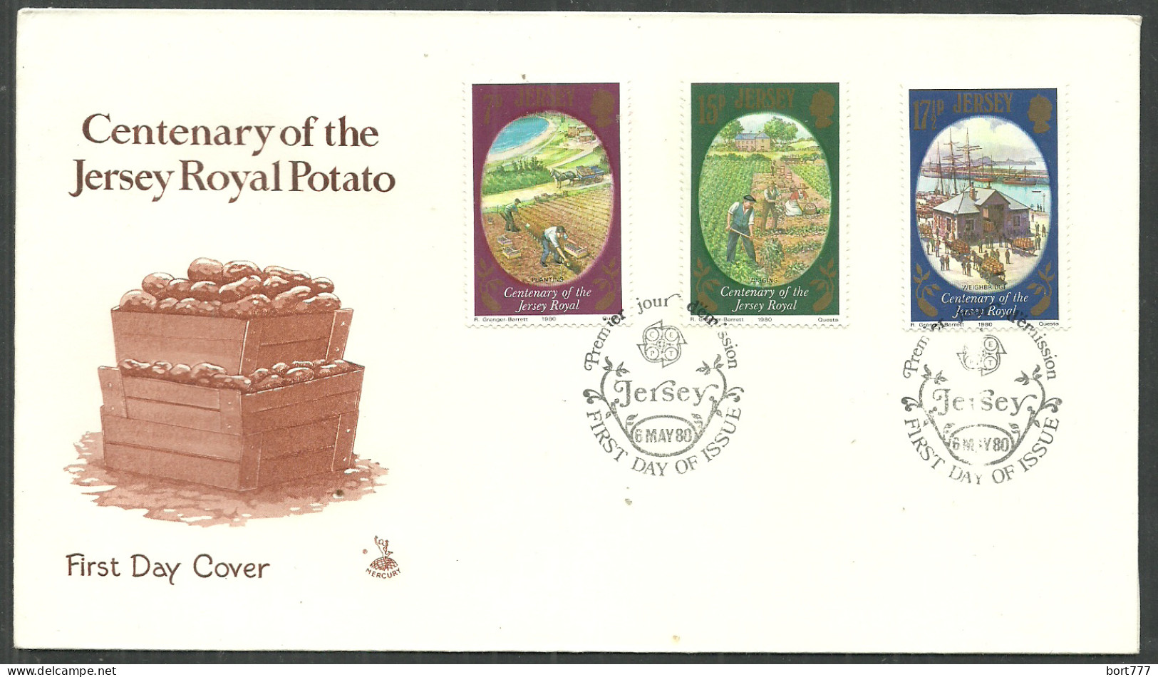 JERSEY 1980 FDC COVER  - Jersey