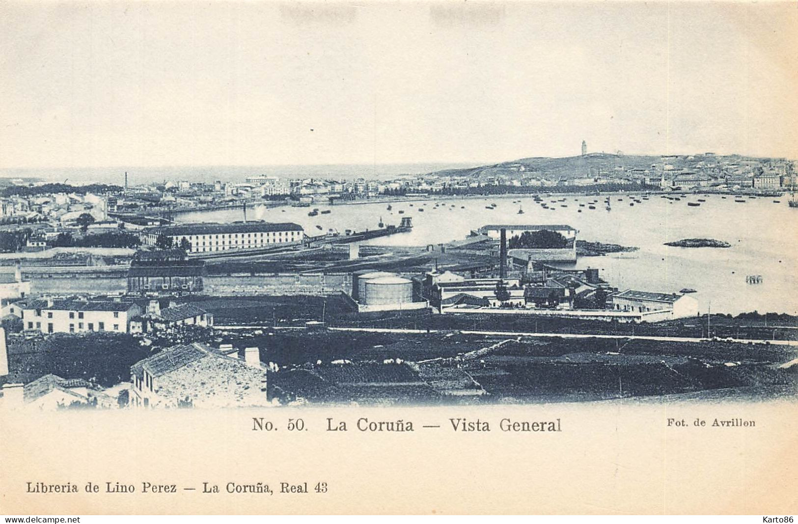 La Coruna * Vista General * Espana La Corogne Galicia - La Coruña