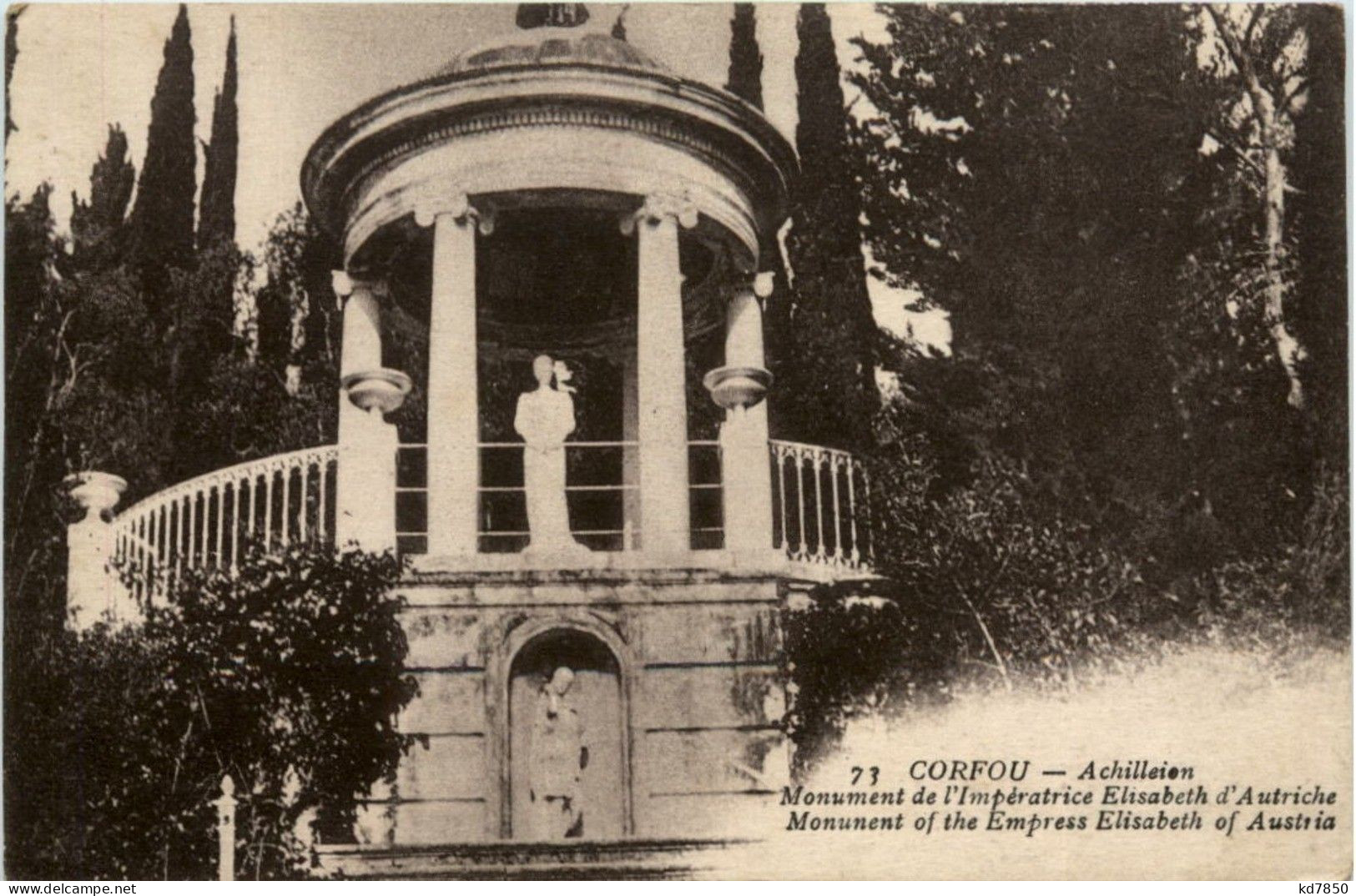Corfou - Monument Of The Empress Elisabeth - Grecia