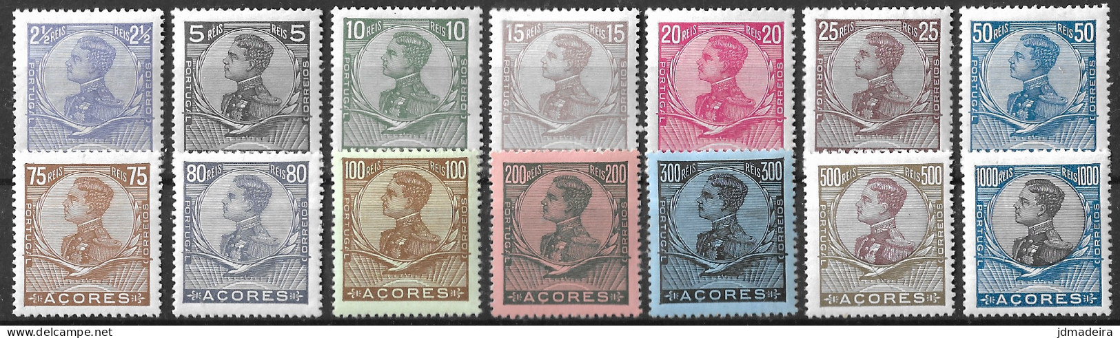 Azores – 1910 King Manuel Mint Set - Azoren