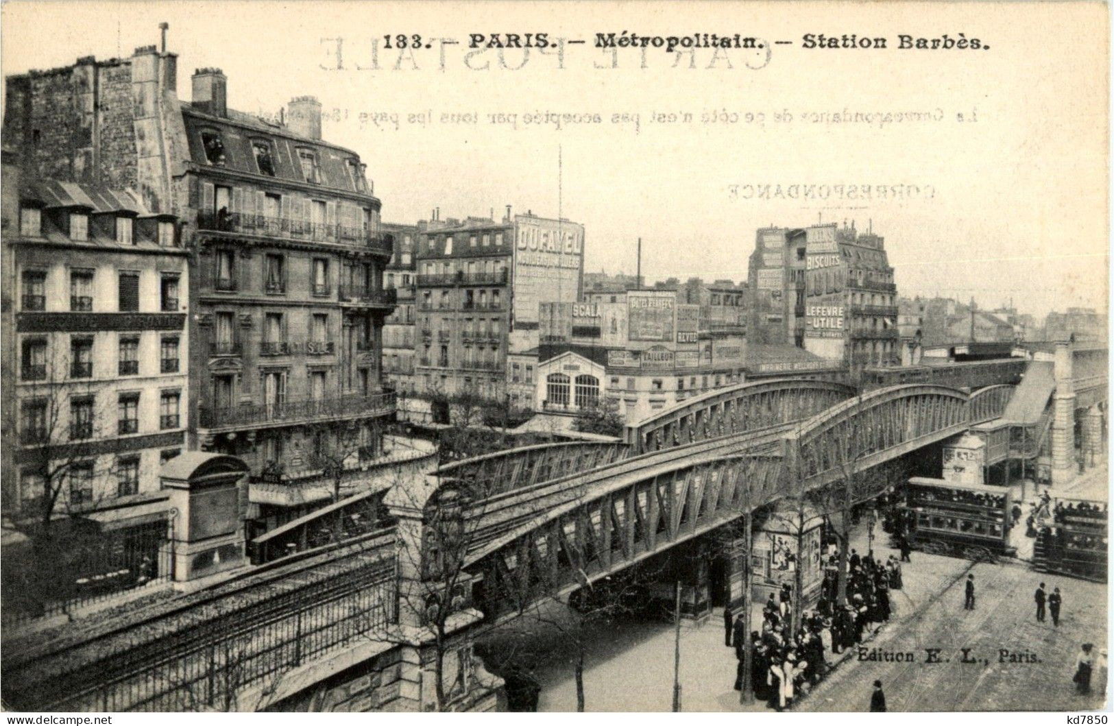 Paris - Metropolitain - Station Barbes - Métro Parisien, Gares