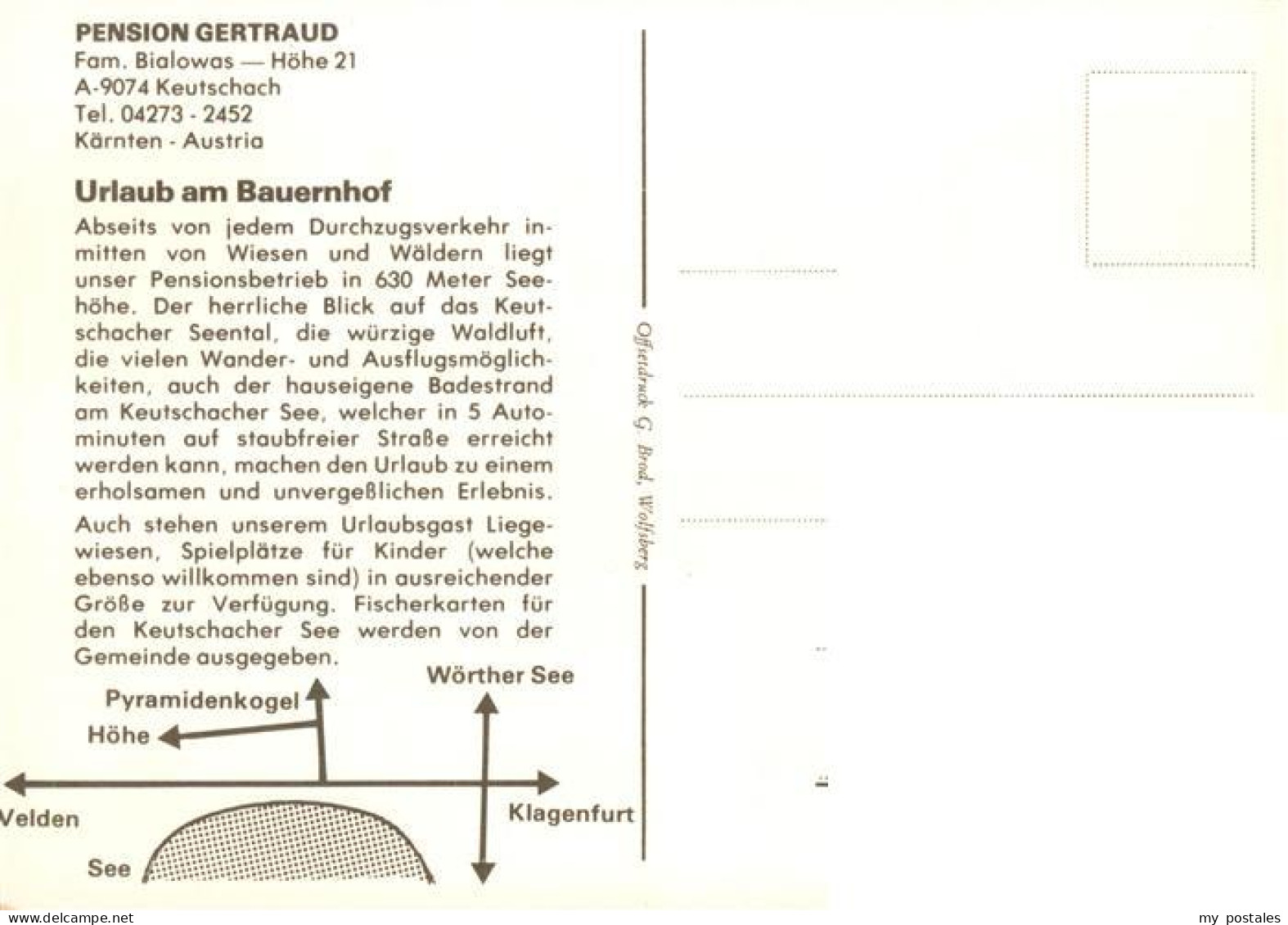 73884901 Keutschachersee Kaernten AT Pension Gertraud Gaststube Liegewiese  - Autres & Non Classés